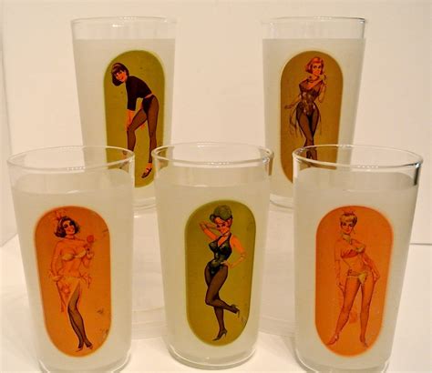 vintage keyhole glasses.